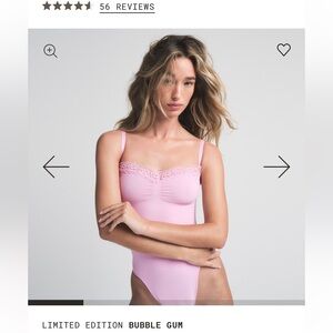 SKIMS Bubble Gum Shapewear Bodysuit